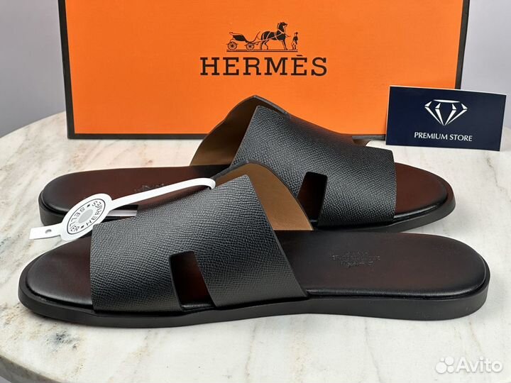 Мужские тапки Hermes