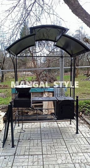 Мангал с крышей