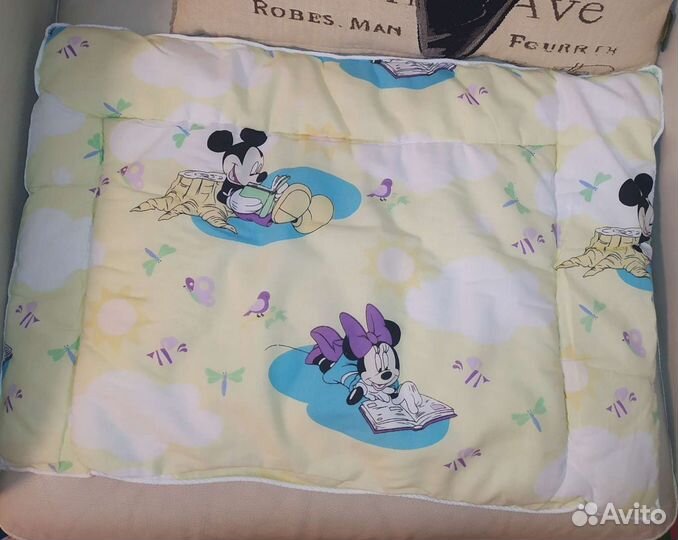 Одеяло детское полушерстяное + подушка шерстяная