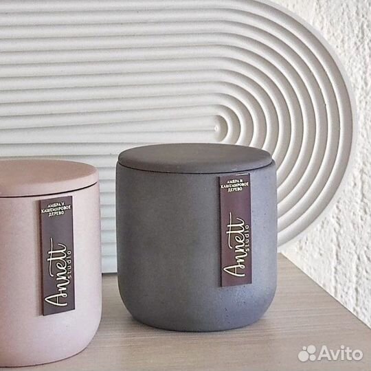 Подсвечник из гипса/ бетона