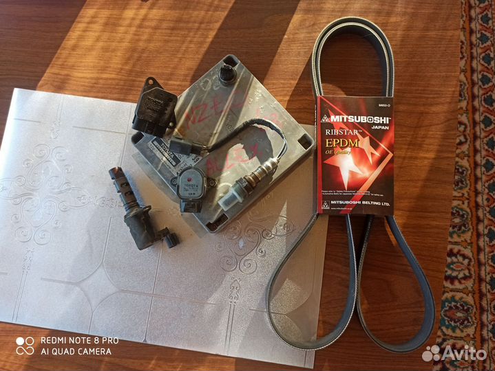 Датчики двигателя и ремень Toyota Corolla Fielder