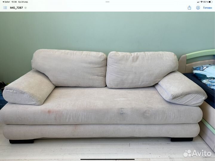 Диван прямой раскладной бу