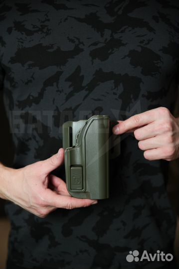 Кобура Альфа пм/пмм с поясным креплением, олива