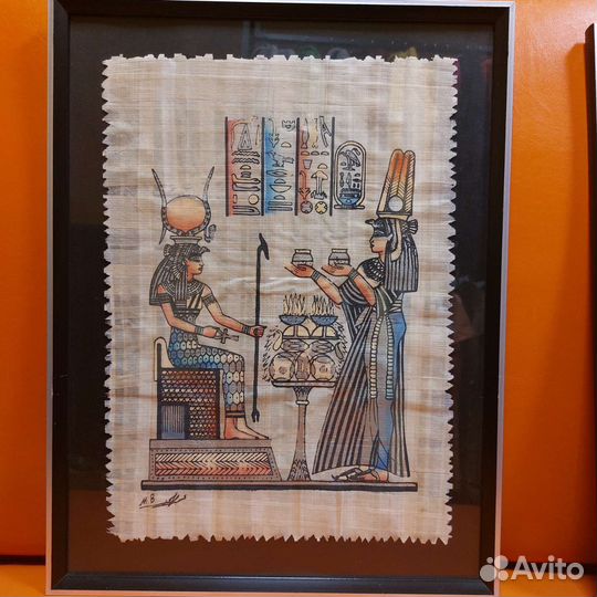 Папирус из Египта стекло