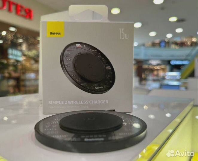 Зарядка беспроводная Baseus Simple 2 15W