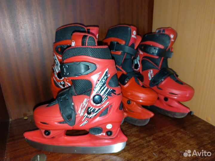 Коньки детские раздвижные 27-30