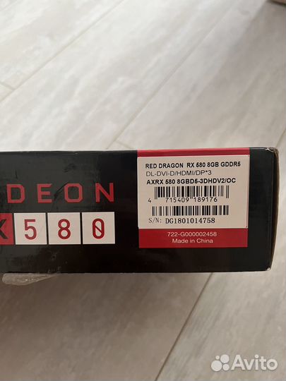 Видеокарта radeon rx 580 8 гб