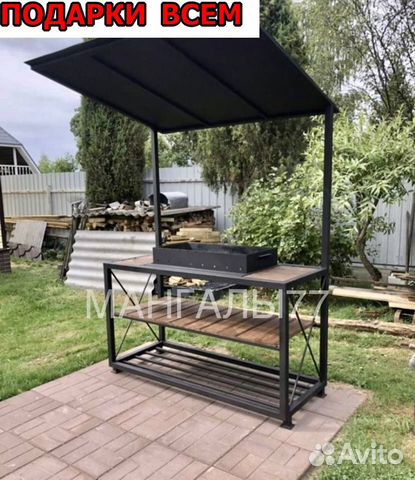 Кованные мангалы с крышей