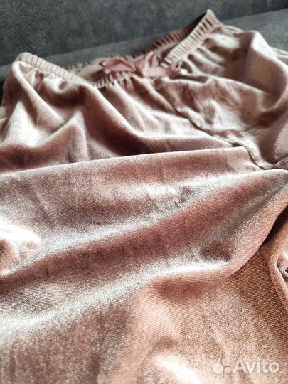 Пижама женская велюровая комплект из 3 вещей