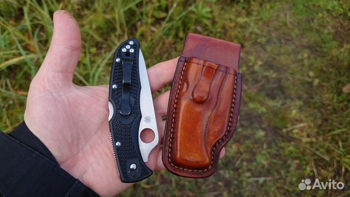 Кожаный чехол для ножа Spyderco Endura 4
