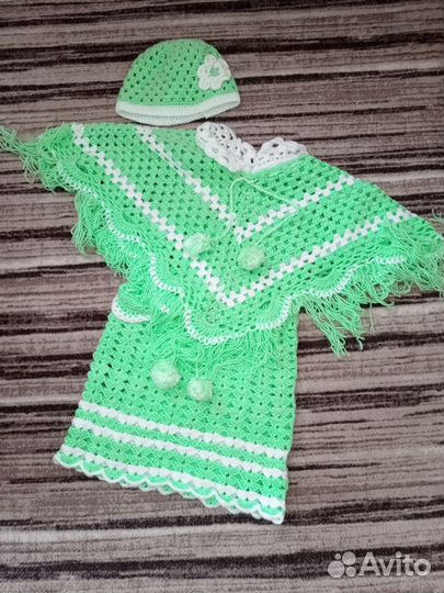 Вязанный костюм с юбкой