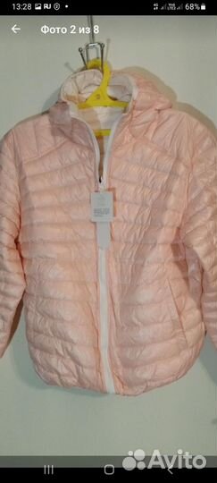 Двусторонний пуховик 46-48-50 новый весна осень