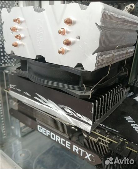 Радиатор охлаждения алюминиевый на видеокарту и др