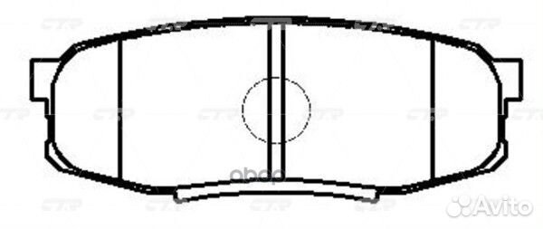 CKT-62 Колодки тормозные дисковые зад GK1