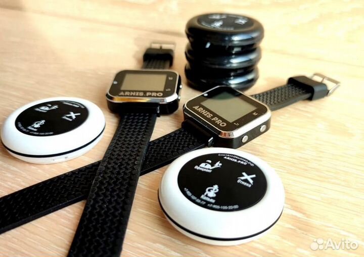 Кнопка вызова персонала, официанта, часы-пейджер