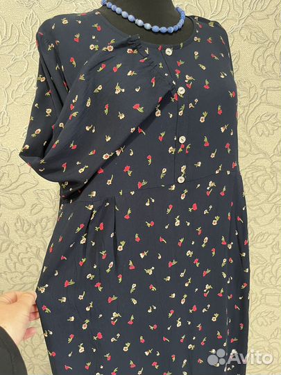 Штапельное платье