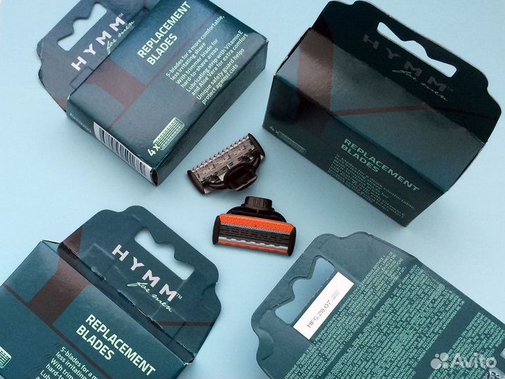 Сменные блоки лезвий для бритвы Эмвей Hymm 1уп/4шт