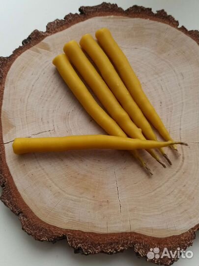 Свеча маканая из натурального пчелиного воска