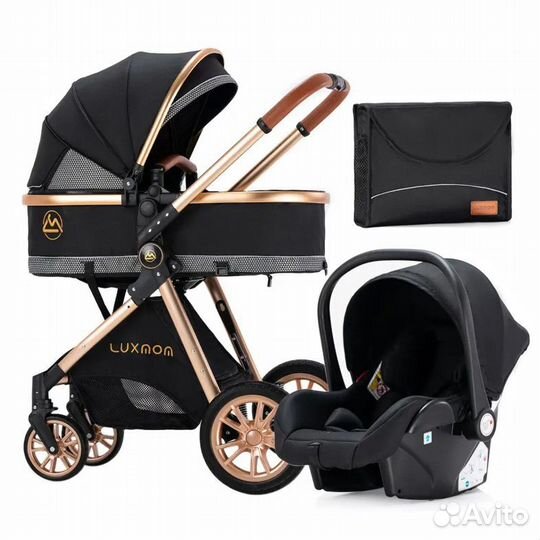 Коляска Luxmom V9 3в1 (2022) - новая