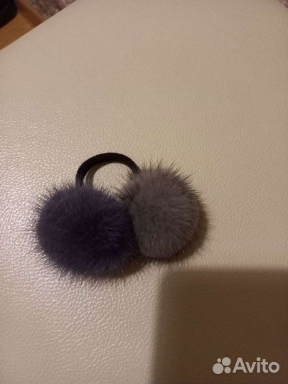 Норковая резинка для волос