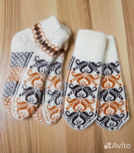 Варежки и носки пуховые