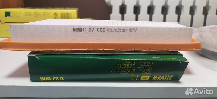 Фильтр воздушный комплект mann Mercedes