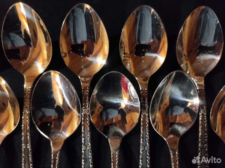 Ложки столовые 12шт мельхиор Таллин Нова СССР
