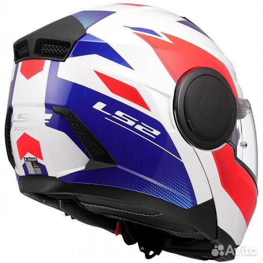 Modular Motorcycle Мотошлем P/J LS2 FF902 scope II duria White Blue Red