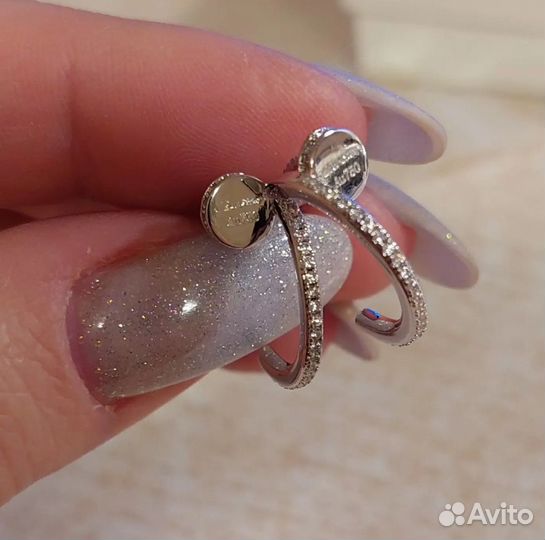 Серьги cartier гвоздь