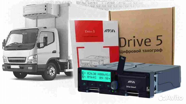 Цифровой тахограф Атол Drive