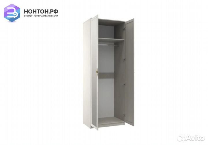 Шкаф 2-дверный Габриэлла с зеркалами вудлайн кремо