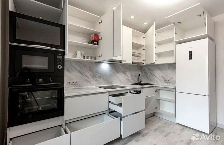 Современная кухня на заказ мдф фасады