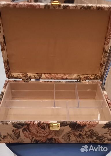 Шкатулка для рукоделия, для ниток и иголок