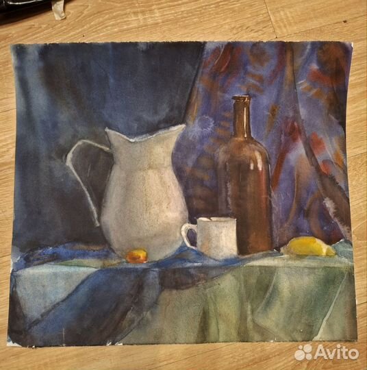 Учебные натюрморты акварелью