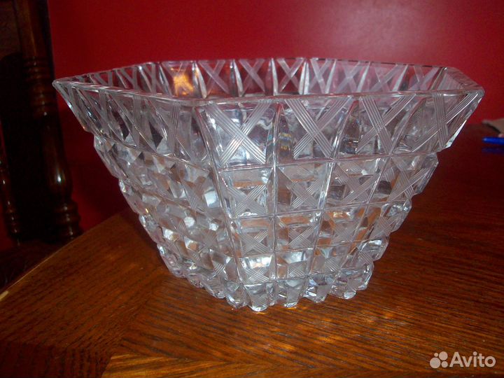 Хрустальные салатники СССР Алмазная грань от
