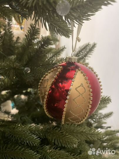 Елочные игрушки стекло