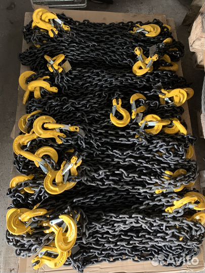 Крепежная цепь на трал 8мм 3м крюк-крюк