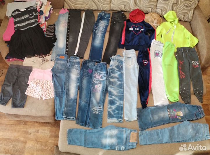 6 пакетов вещей на девочку
