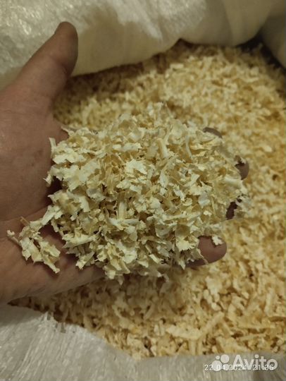 Древесная стружка сухая, чистая, без опилок и пыли