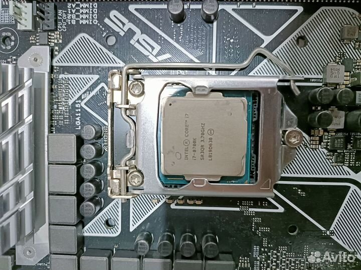 Комплект i7-8700K + asus Z370-A + озу 16гб
