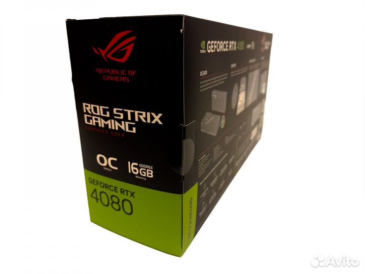 Видеокарта asus ROG strix GeForce RTX 4080 O16G ga