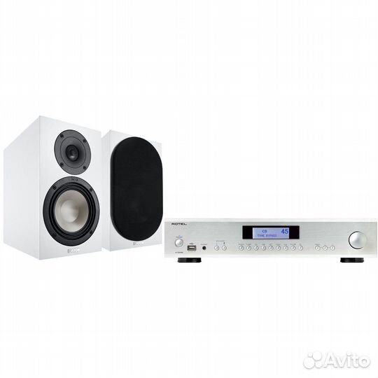 Rotel A12mkii Silver + Canton GLE 20 White