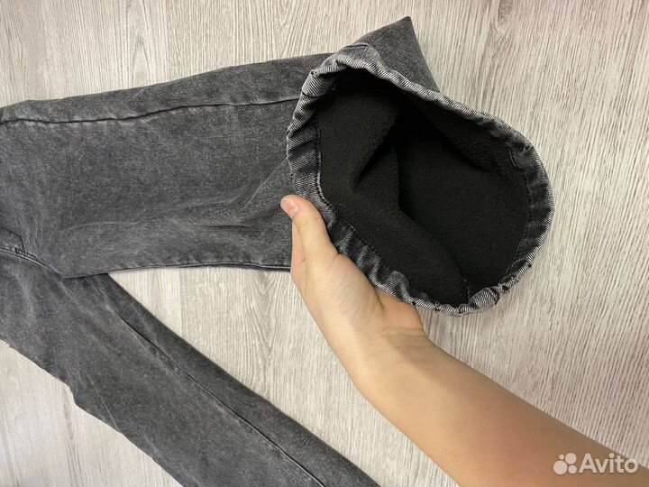 Теплые джинсы с начесом