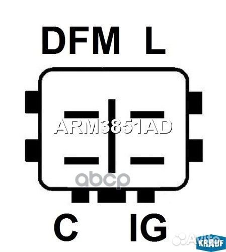 Регулятор генератора ARM3851AD Krauf