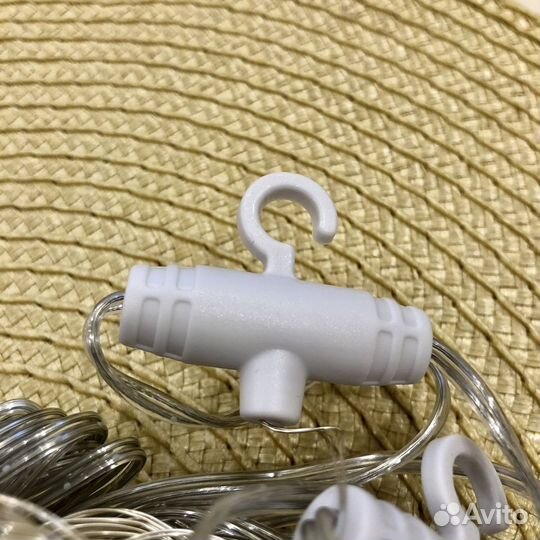 Светодиодная usb гирлянда штора радужная 3х2,8 м