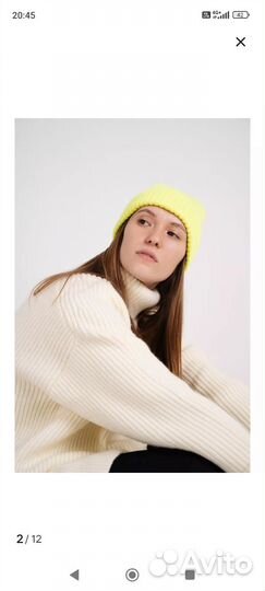 Шапка унисекс 100 % шерсть мериноса