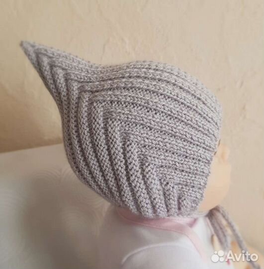 Шапка Эльф (подарок шарф) вязаная новая