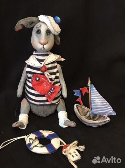 Заяц. Игрушка Зайка Моряк