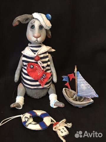 Заяц. Игрушка Зайка Моряк