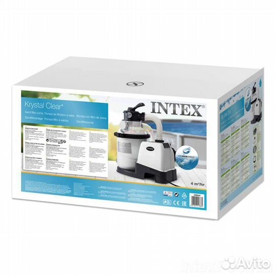 Песочный фильтр насос для бассейна Intex 4000 л/ч